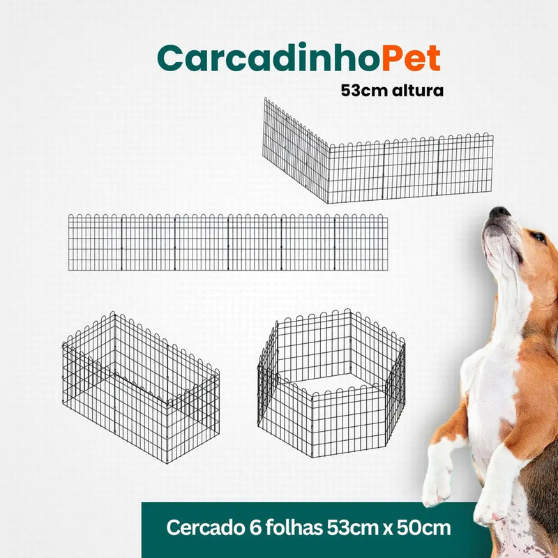 Cercado para cachorro de pequeno porte Cercadinho Pet Móvel dobravel
