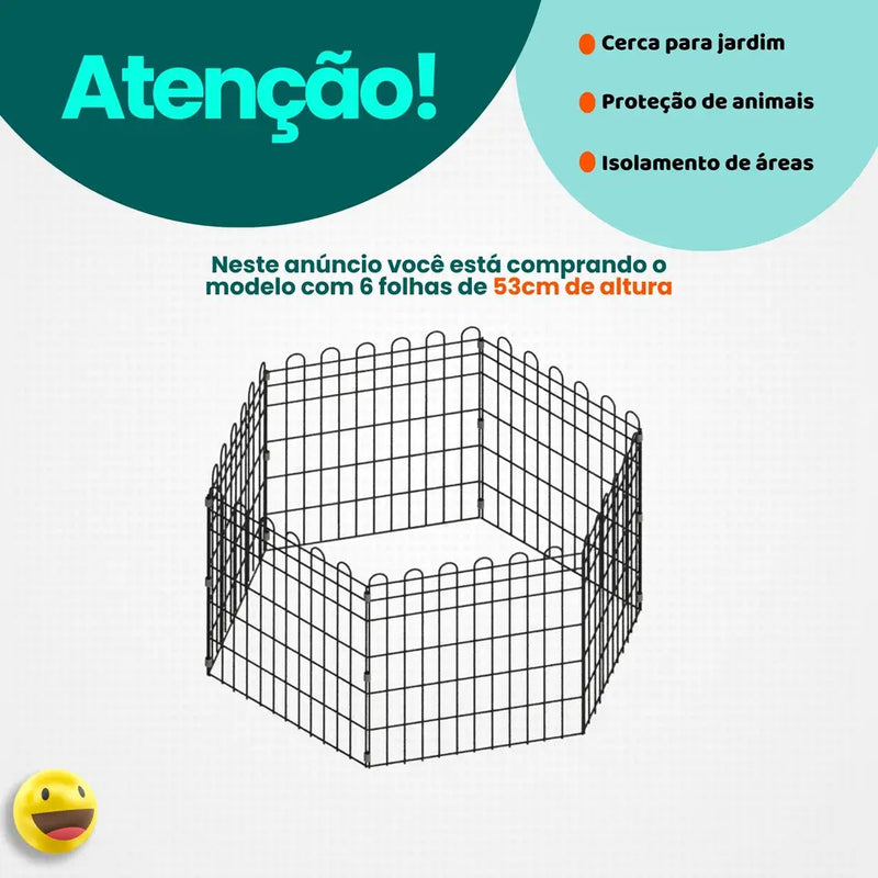 Cercado para cachorro de pequeno porte Cercadinho Pet Móvel dobravel
