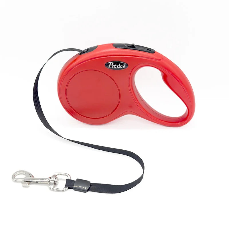 Automática retrátil pet trela para cães pequenos e médios, nylon durável, gato chumbo estender chumbo, caminhar e correr corda de tração