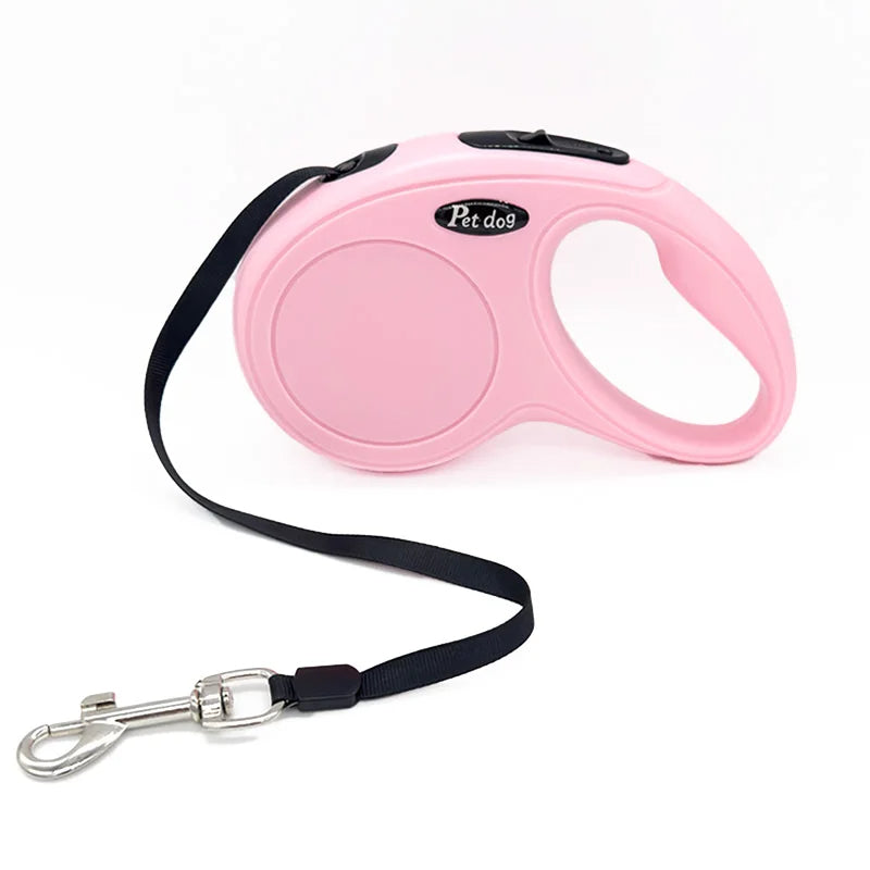Automática retrátil pet trela para cães pequenos e médios, nylon durável, gato chumbo estender chumbo, caminhar e correr corda de tração