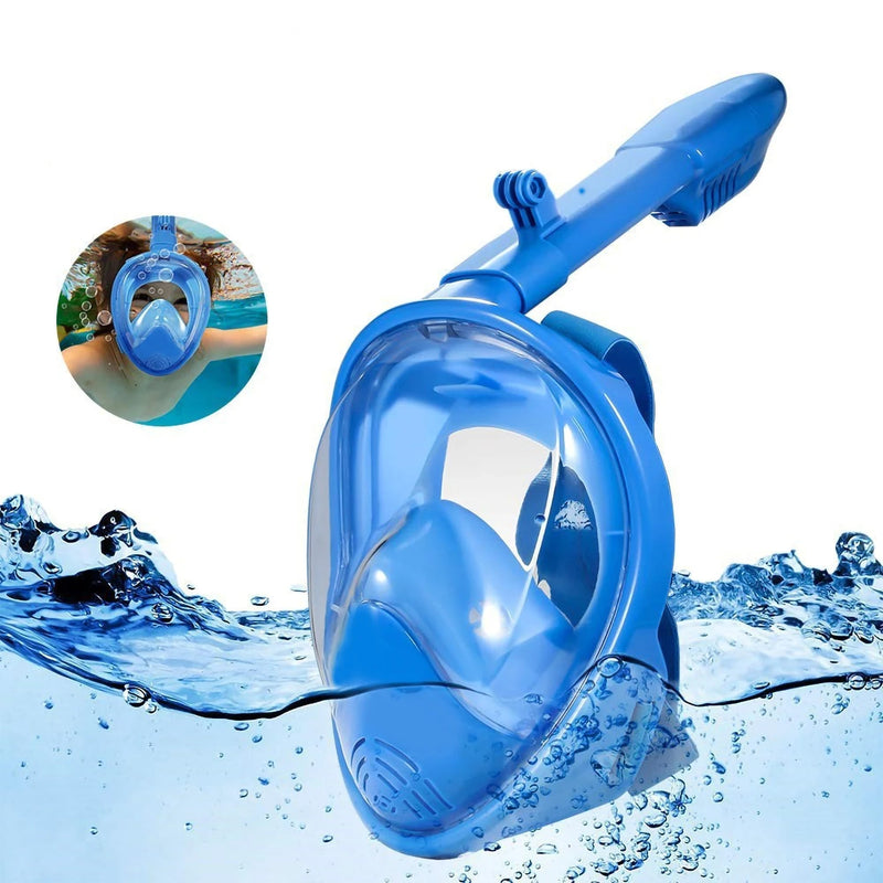 Máscara Mergulho Snorkel Full Face Infantil Animal Tubarão Crocodilo