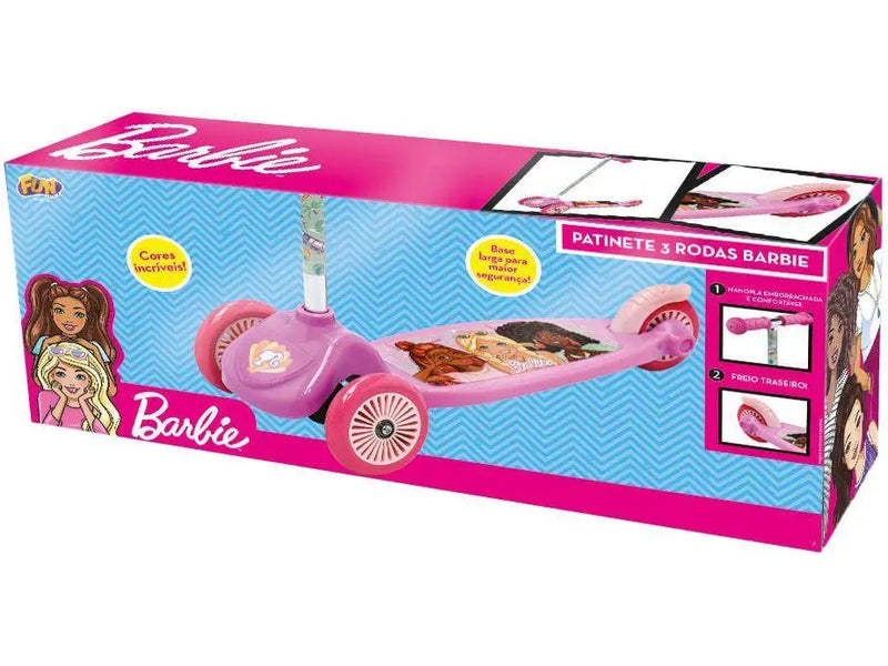 Patinete 3 Rodas Barbie Fun