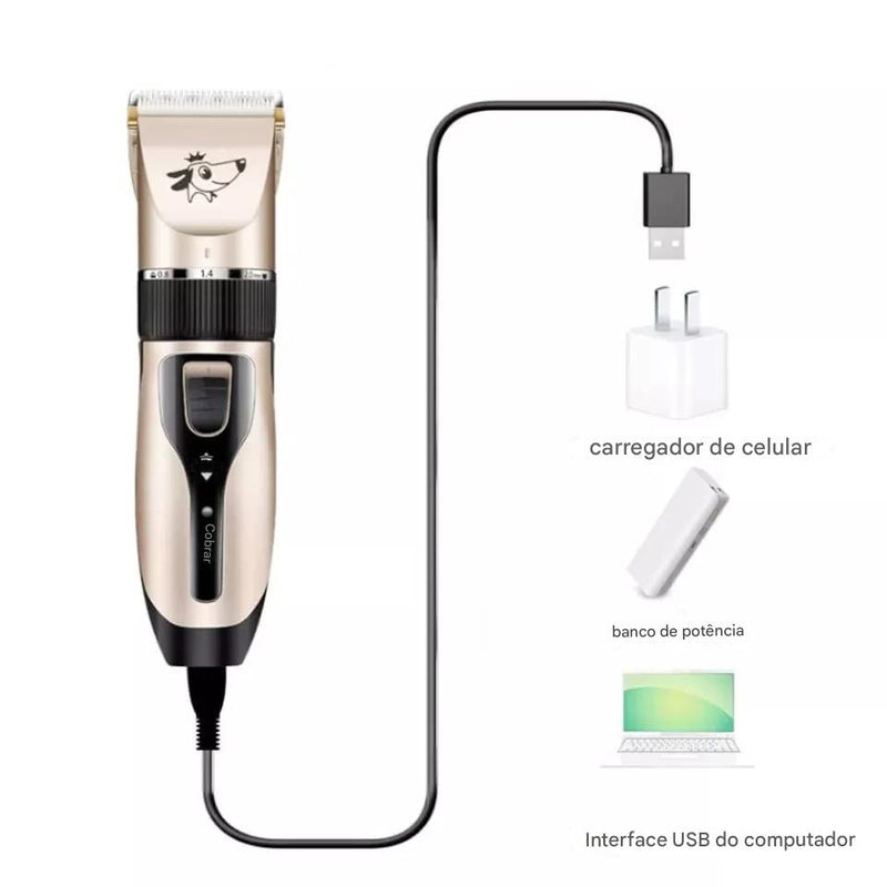 DAFUSHOP Maquina de Tosa Bateria Recarregável Pet Dog Hair Machine Tosa&nbsp;