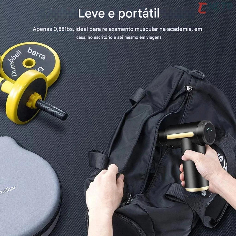Massageador Elétrico Profissional Muscular Pistola Portátil Original Massagem