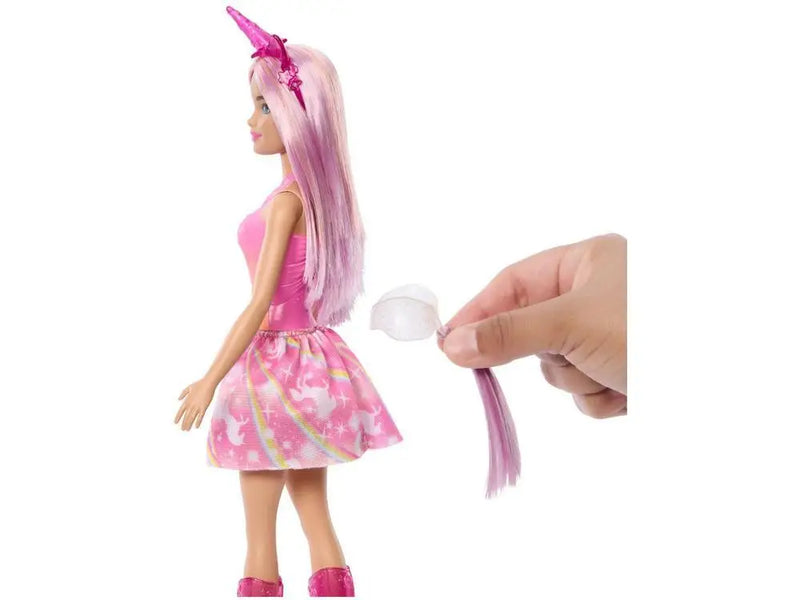 Boneca Barbie Saia de Unicórnio de Sonho Rosa