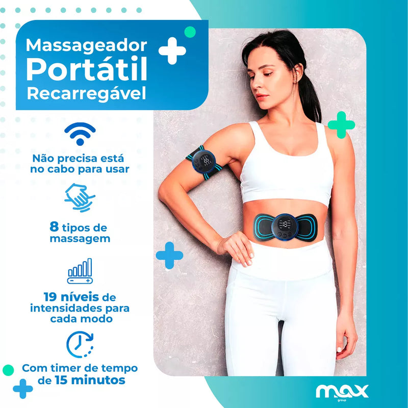 Massageador Portátil Aparelho De Fisioterapia Pernas Pescoço 110V/220V