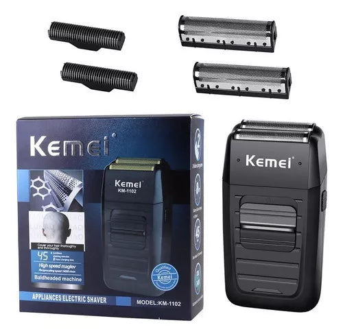 Barbeador Eletrico Shaver Maquina Kemei Km-1102 110V/240V