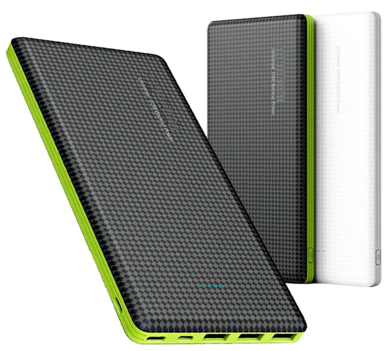 Power Bank Carregador Portátil 10.000mah Adaptador Tipo C Cabo Micro-USB