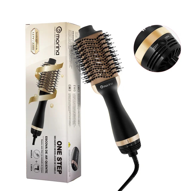 Escova Secadora e alisadora，Prancha de Cabelo Profissional 127/220v