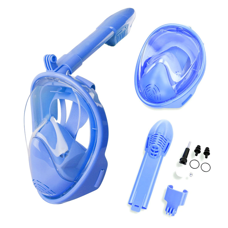 Máscara Mergulho Snorkel Full Face Infantil Animal Tubarão Crocodilo